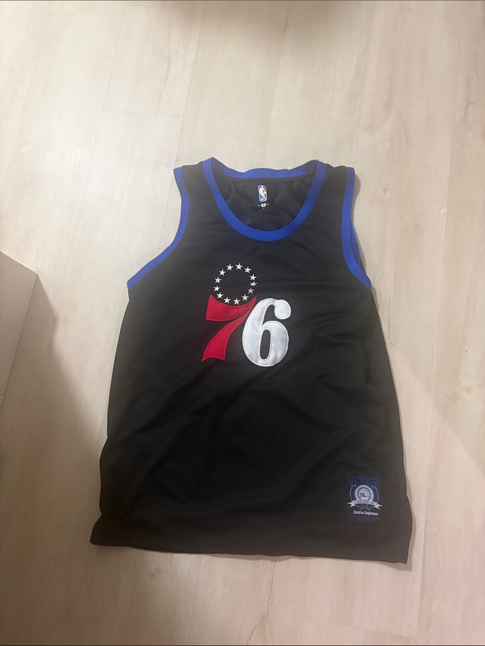 NBA Men’s ' Black 76ers Jersey Tank Top